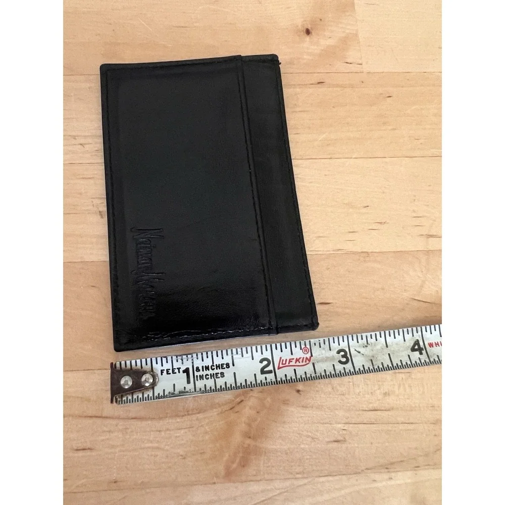 Neiman Marcus Slim Card Case Business Card Case, Wallet Black 4